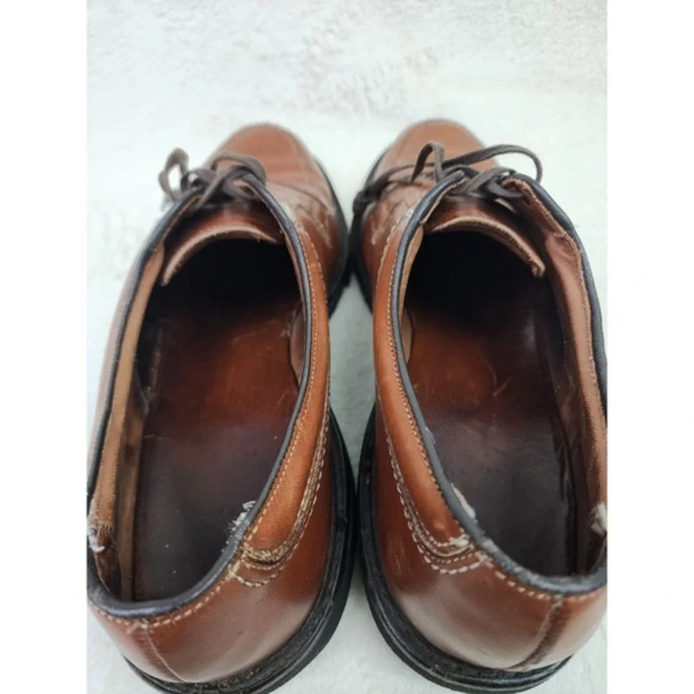 Allen Edmonds LaSalle 4398 Brown Leather‎ Split Toe Oxford Dress Shoes 12